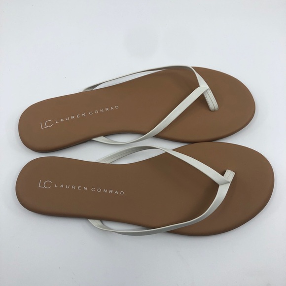 LC Lauren Conrad Valencia White Sandals - Size 8 - Picture 2 of 5